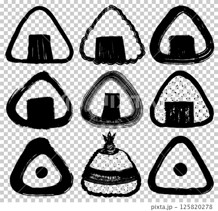 飯糰手繪插畫 飯糰手繪插畫 125820278