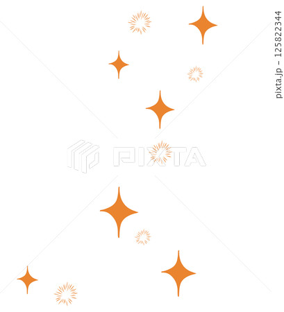 オレンジのキラキラ輝く綺麗なテクスチャ背景 オレンジのキラキラ輝く綺麗なテクスチャ背景 125822344