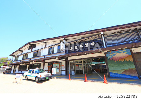 長野県木曽郡木曽町、木曽福島駅の風景 長野県木曽郡木曽町、木曽福島駅の風景 125822788
