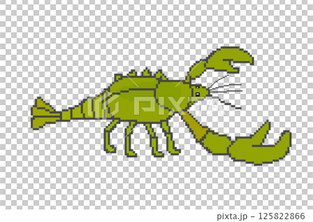 Crayfish_Pixel Art(綠色) Crayfish_Pixel Art(綠色) 125822866
