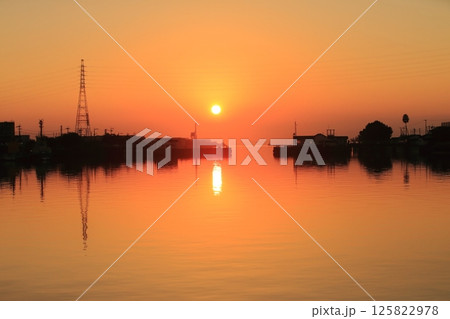 大牟田市 三池港 光の航路、 大牟田市 三池港 光の航路、 125822978