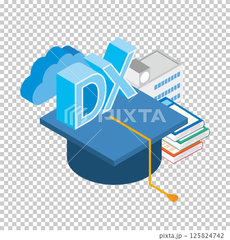 教育DXのイメージイラスト 125824742