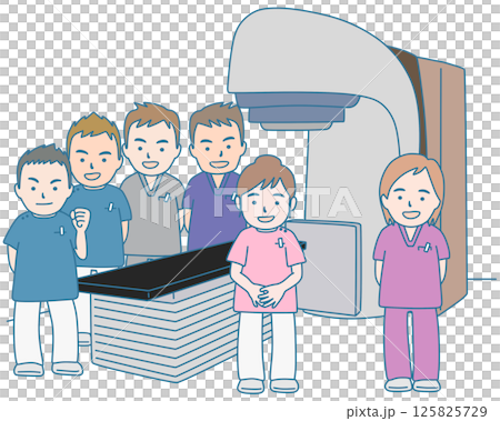 放射線治療室のスタッフ 放射線治療室のスタッフ 125825729