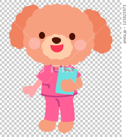 Cute dog doctor A dog doctor wearing scrubs Cute dog doctor A dog doctor wearing scrubs 125825973