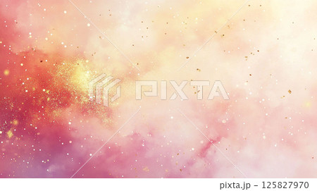 水彩 にじみ グラデーション 背景 テクスチャ 素材 しぶき 金粉 抽象的 水彩 にじみ グラデーション 背景 テクスチャ 素材 しぶき 金粉 抽象的 125827970