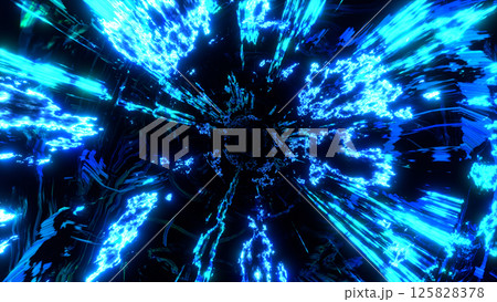 VJ トンネル ワープ 炎 スピード 青 [別Verあり] 125828378