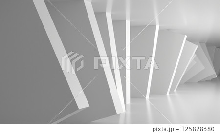 ビジネス タイル 白 ジオメトリ シンプル モダン [別Verあり] 125828380