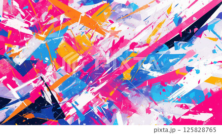 スプラッシュ アート  抽象 カラフル 背景素材 テクスチャ ブラシストローク 染み 筆跡 ペイント スプラッシュ アート  抽象 カラフル 背景素材 テクスチャ ブラシストローク 染み 筆跡 ペイント 125828765