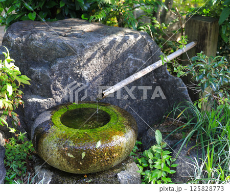 日本のかけひと美しい水面 日本のかけひと美しい水面 125828773
