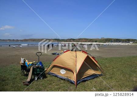 銚子市 名洗海岸 屏風ヶ浦 テント 銚子市 名洗海岸 屏風ヶ浦 テント 125828914