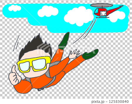 跳傘插圖 125830840