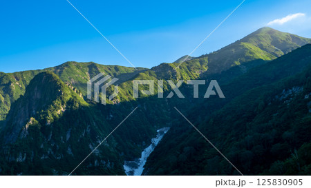 巻機山から見える山々の景色 巻機山から見える山々の景色 125830905