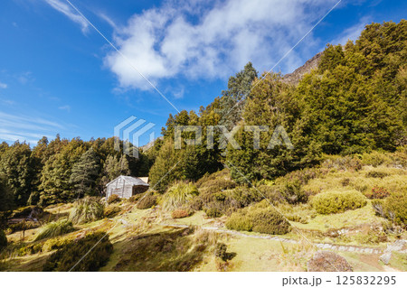 Du Cain Hut in Tasmania Australia 125832295