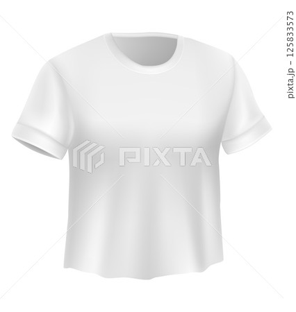 classic white t-hirt vector illustration classic white t-hirt vector illustration 125833573