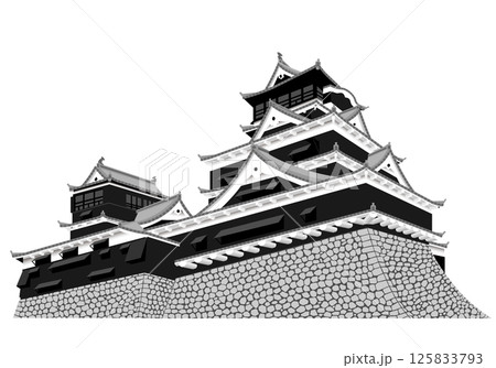 【修正版】熊本城　天守 125833793