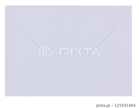Rectangle envelope on white background Rectangle envelope on white background 125835468