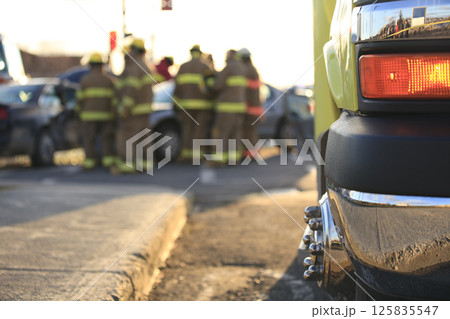 Accident ambulance transport hospital Accident ambulance transport hospital 125835547