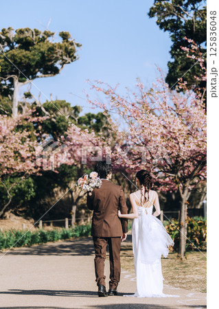 桜と前撮りウェディング撮影 桜と前撮りウェディング撮影 125836048