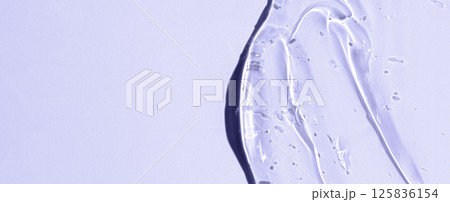 The texture of a moisturizing cosmetic gel or skin serum. Copy space 125836154