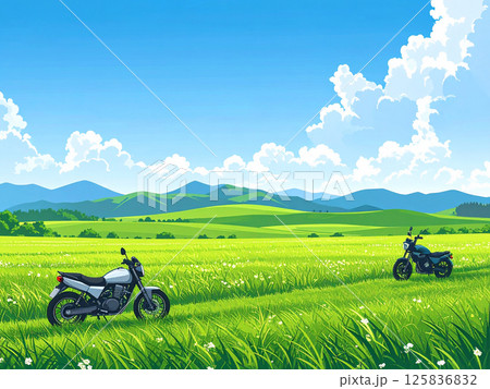 バイクツーリング 125836832