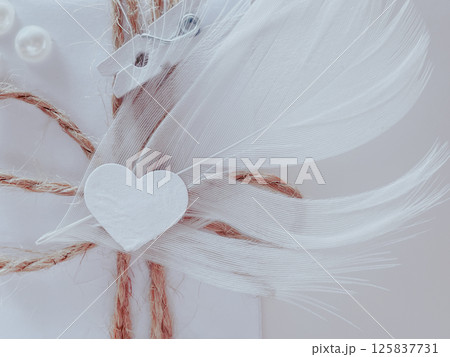 Postcard of gentle tones, wedding invitation. 125837731