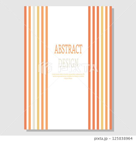 Colored parallel lines. The idea for the design of title pages, covers, books, brochures, leaflets, posters, booklets. Template for interior and decoration ideas 125838964