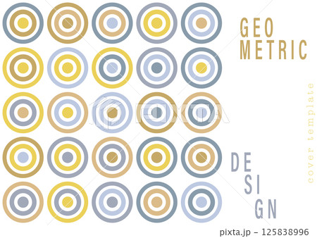 Multicolored circles. Layout for background, cover, screensaver, website and creative idea. The idea of interior design, corporate style and decorative creativity 125838996