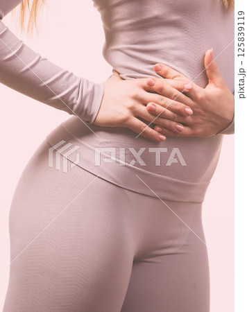 female body wearing thermoactive underwear 125839119