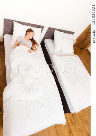 Girl drowning in dreams. Girl drowning in dreams. 125839621