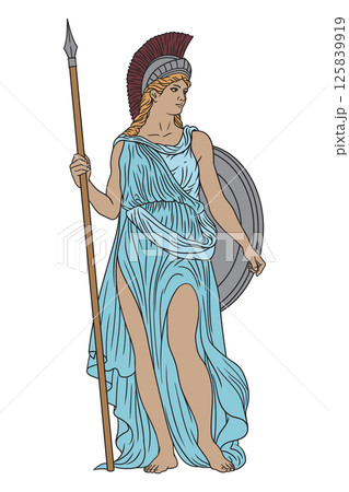 Vector Greek women. Vector Greek women. 125839919