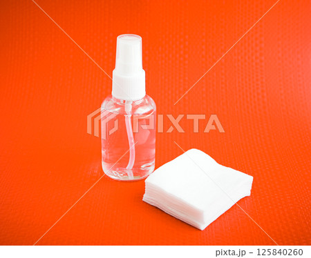 Protecting health from bacteria and viruses. Hand sanitizer. 125840260