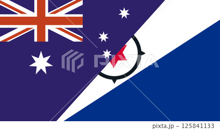 Flag of Australia and Bonaire. Two Flag Together Australian and Burundi Flag of Australia and Bonaire. Two Flag Together Australian and Burundi 125841133