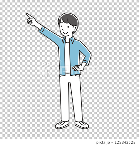 young man pointing 125842528