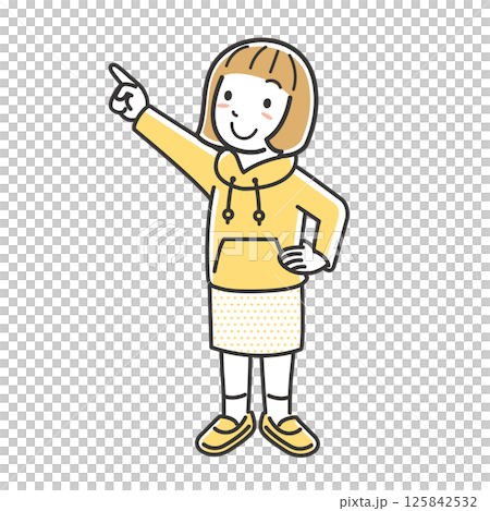 指著女孩 125842532