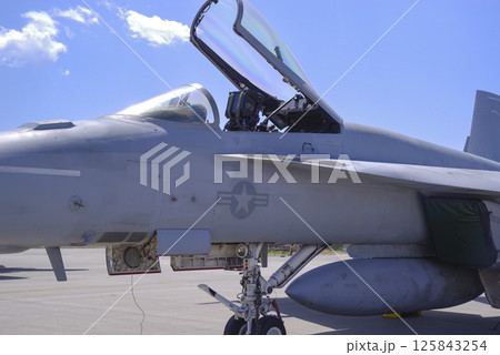 山口県岩国基地のF/A-18戦闘機 125843254