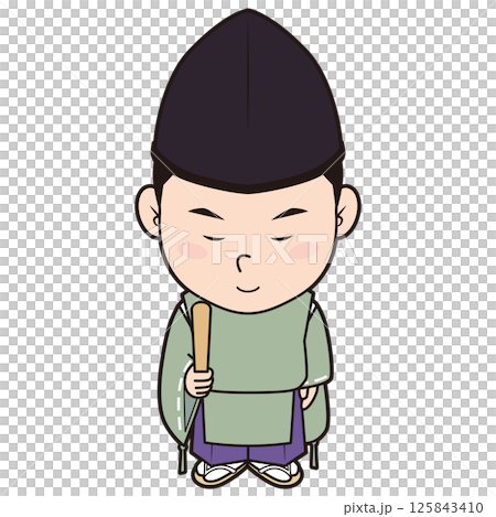 お辞儀する神主 125843410