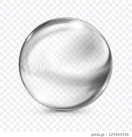Gray sphere with a glares and shadow. Gray sphere with a glares and shadow. 125843530