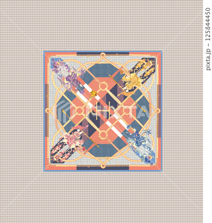 Beautiful Handmade Flower and Scroll Motif Drawings 125844450