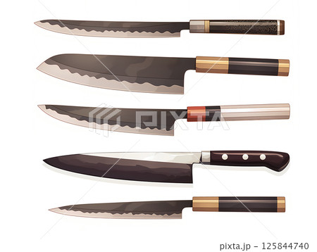 いろいろな種類の包丁 いろいろな種類の包丁 125844740