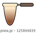 コーヒーを抽出中のネルドリップのシンプルなイラスト 125844839