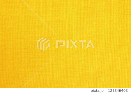 Yellow cotton fabric cloth texture background, seamless pattern of natural textile. 125846408