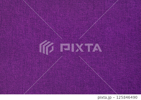 Purple cotton fabric texture background, seamless pattern of natural textile. 125846490