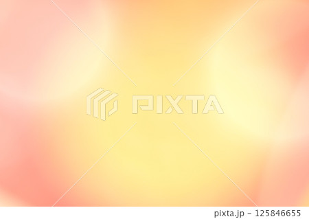 暖色系ふんわりな抽象的背景　玉ボケ・丸ボケ 125846655