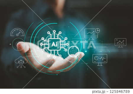 AI-Driven Data Analysis. Smart Performance Monitoring. Machine Learning in Business. AI-Driven Data Analysis. Smart Performance Monitoring. Machine Learning in Business. 125846789
