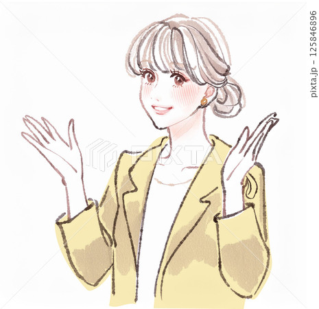 女性・女の子のイラスト素材 125846896