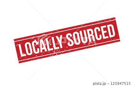 Locally sourced Rubber Stamp Seal Vector Locally sourced Rubber Stamp Seal Vector 125847515