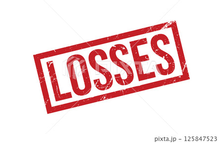 Losses Rubber Stamp Seal Vector Losses Rubber Stamp Seal Vector 125847523