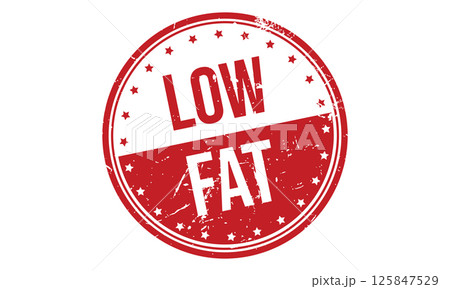 Low Fat Rubber Stamp Seal Vector 125847529