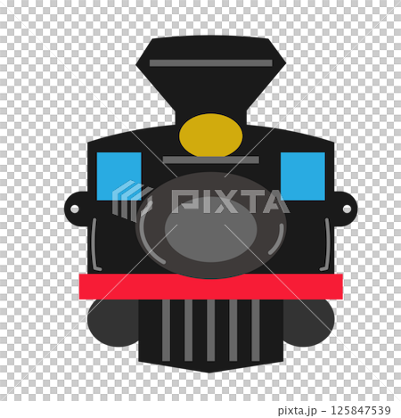 蒸汽機車面具插圖 125847539