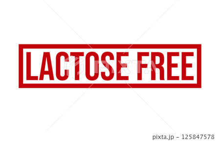 Lactose Free Rubber Stamp Seal Vector Lactose Free Rubber Stamp Seal Vector 125847578